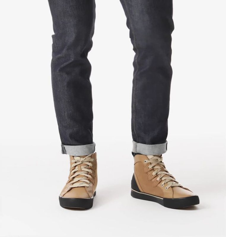Sorel Herr Sneakers Brun/Svarta - Caribou™ Storm Mid Boot - CUP-214679